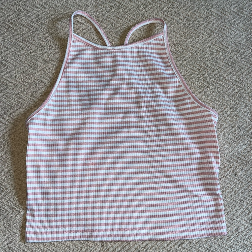 Pink and White striped top